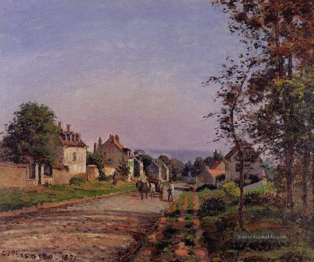 Stadtrand von louveciennes 1871 Camille Pissarro Ölgemälde